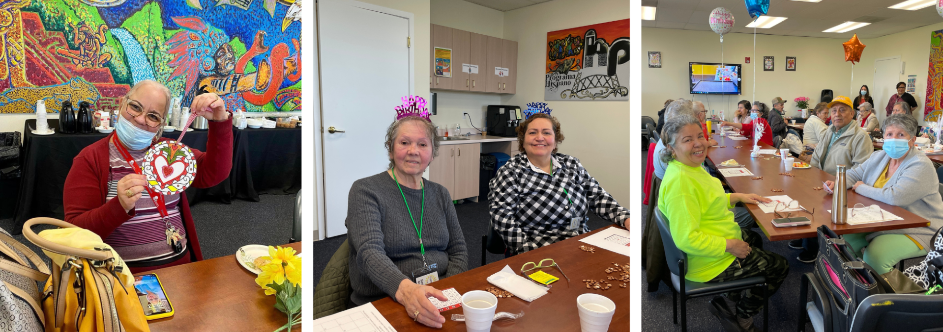 Photos of our older Latine folks enjoying their time together.